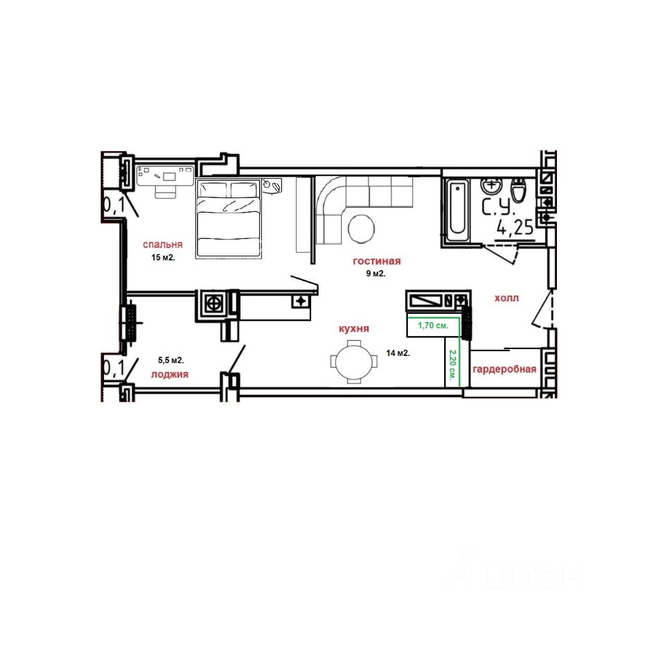 Продаю двухкомнатную квартиру 56м² Спартаковская ул., 20, Ростов-на-Дону,  Ростовская область - база ЦИАН, объявление 303755375