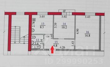 2-комн.кв., 47 м², этаж 2