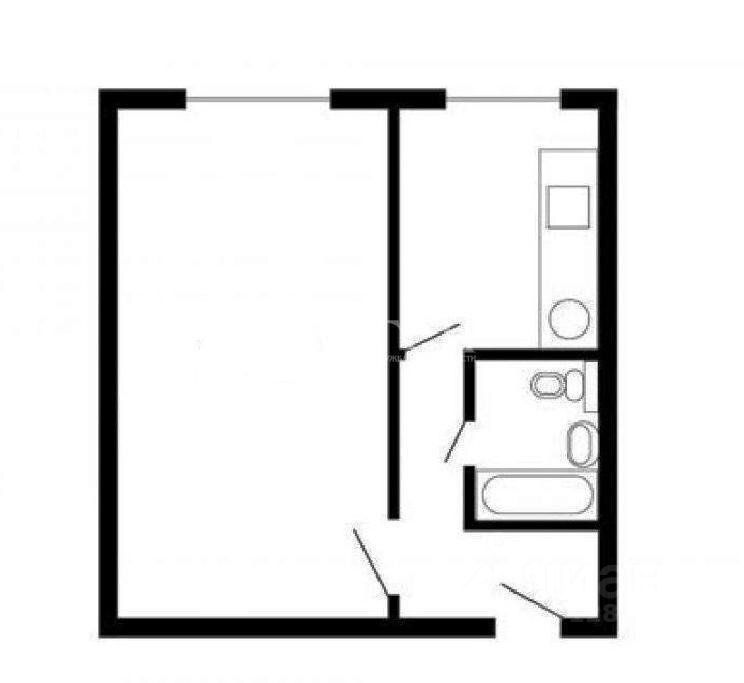 Купить однокомнатную квартиру 29.9м² просп. Карла Маркса, 496, Самара, Самарская