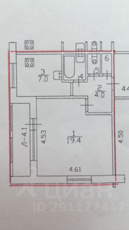 1-комн.кв., 34 м², этаж 9