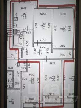 3-комн.кв., 81 м², этаж 7