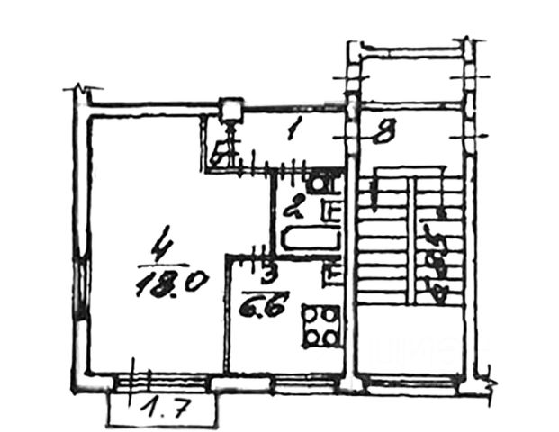 1-комн., 31 м², 4/5 этаж
