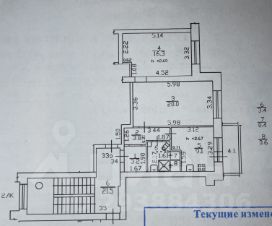 2-комн.кв., 57 м², этаж 5