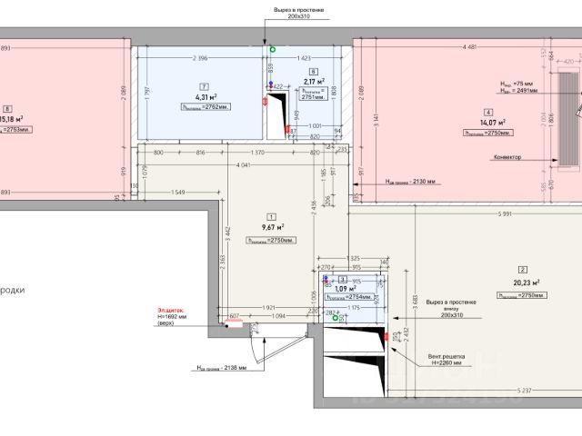2-комн., 70 м², 7/18 этаж