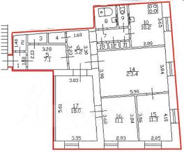 4-комн.кв., 102 м², этаж 2