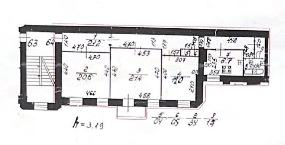 3-комн., 89,3 м², 4/4 этаж