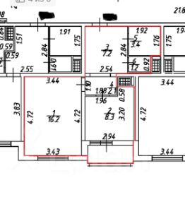 1-комн.кв., 38 м², этаж 15