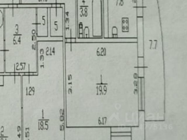 1-комн., 44,6 м², 13/16 этаж