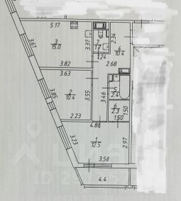 2-комн.кв., 55 м², этаж 9