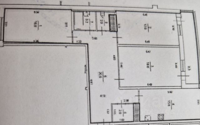 3-комн., 97 м², 17/25 этаж