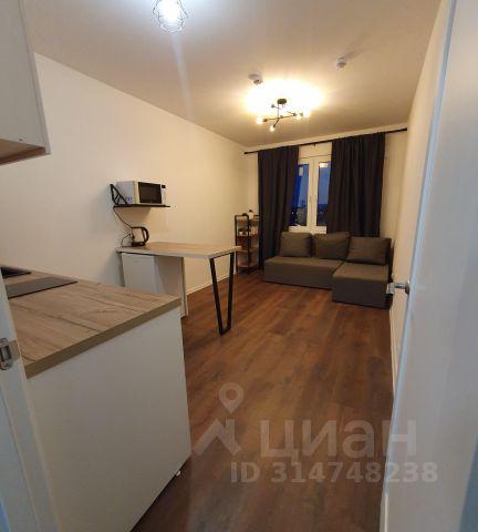 Студия, 18,7 м², 13/16 этаж