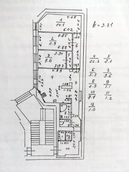 3-комн.кв., 88 м², этаж 5