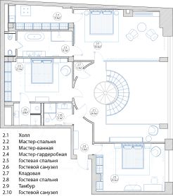 многокомн. кв., 347 м², этаж 3