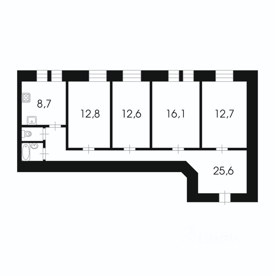 Продаю четырехкомнатную квартиру 93,2м² наб. Обводного Канала, 133,  Санкт-Петербург, м. Фрунзенская - база ЦИАН, объявление 298570448