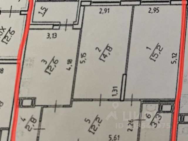 2-комн., 63 м², 6/11 этаж