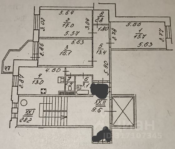 3-комн., 82,6 м², 10/10 этаж