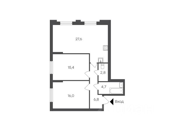 2-комн., 71,8 м², 3/18 этаж