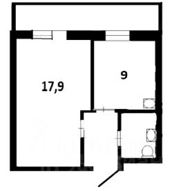 1-комн.кв., 34 м², этаж 6
