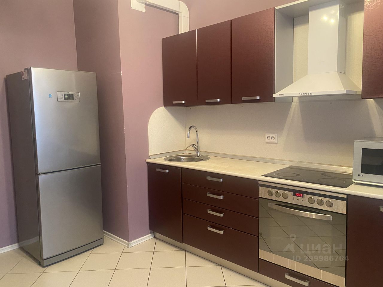 Снять однокомнатную квартиру 36.7м² Парашютная ул., 54, Санкт-Петербург ...