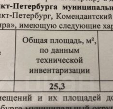 студия, 25 м², этаж 5