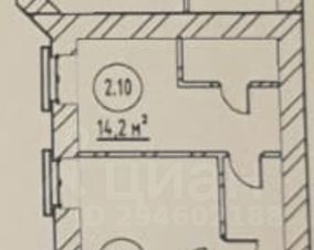 студия, 14 м², этаж 2