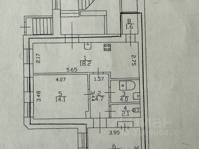 3-комн., 70,2 м², 1/4 этаж