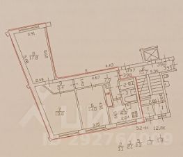 3-комн.кв., 66 м², этаж 1