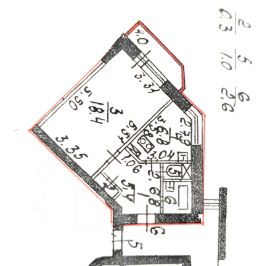 1-комн.кв., 35 м², этаж 3