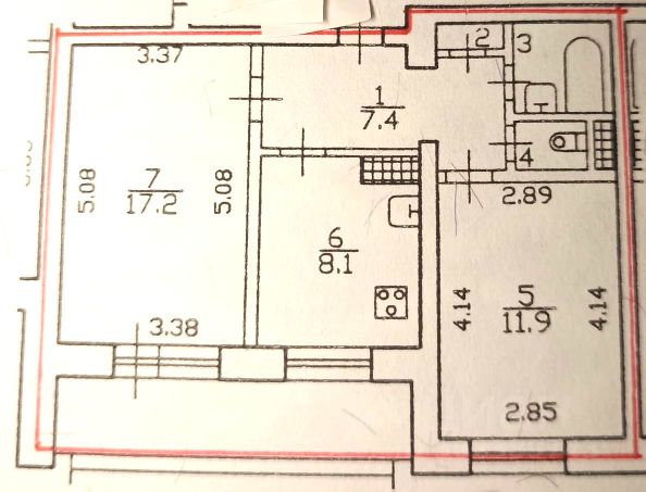 2-комн., 48,8 м², 6/10 этаж