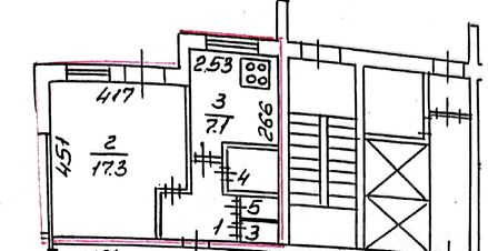 1-комн.кв., 32 м², этаж 4