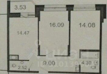 2-комн., 62 м², 4/18 этаж