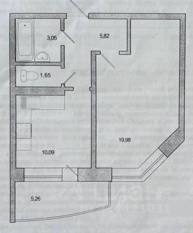 1-комн., 40,5 м², 4/16 этаж