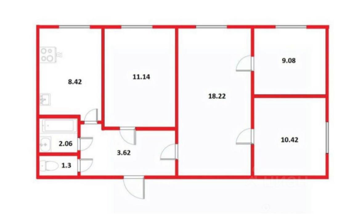 Купить 4-комнатную квартиру в районе Фрунзенский в Санкт-Петербурге,  продажа четырехкомнатных квартир во вторичке и первичке на Циан. Найдено 58  объявлений