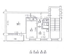 2-комн.кв., 47 м², этаж 5