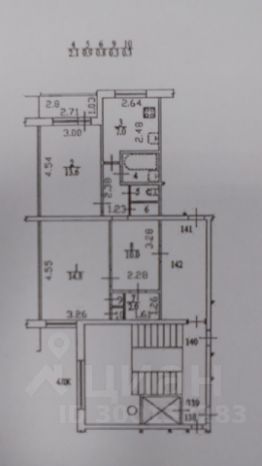 2-комн.кв., 52 м², этаж 7