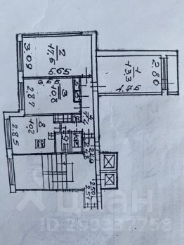 3-комн.кв., 63 м², этаж 3