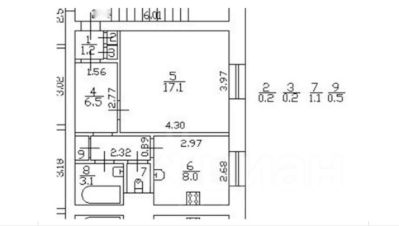 1-комн.кв., 38 м², этаж 2