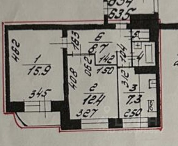 2-комн., 47,9 м², 7/16 этаж