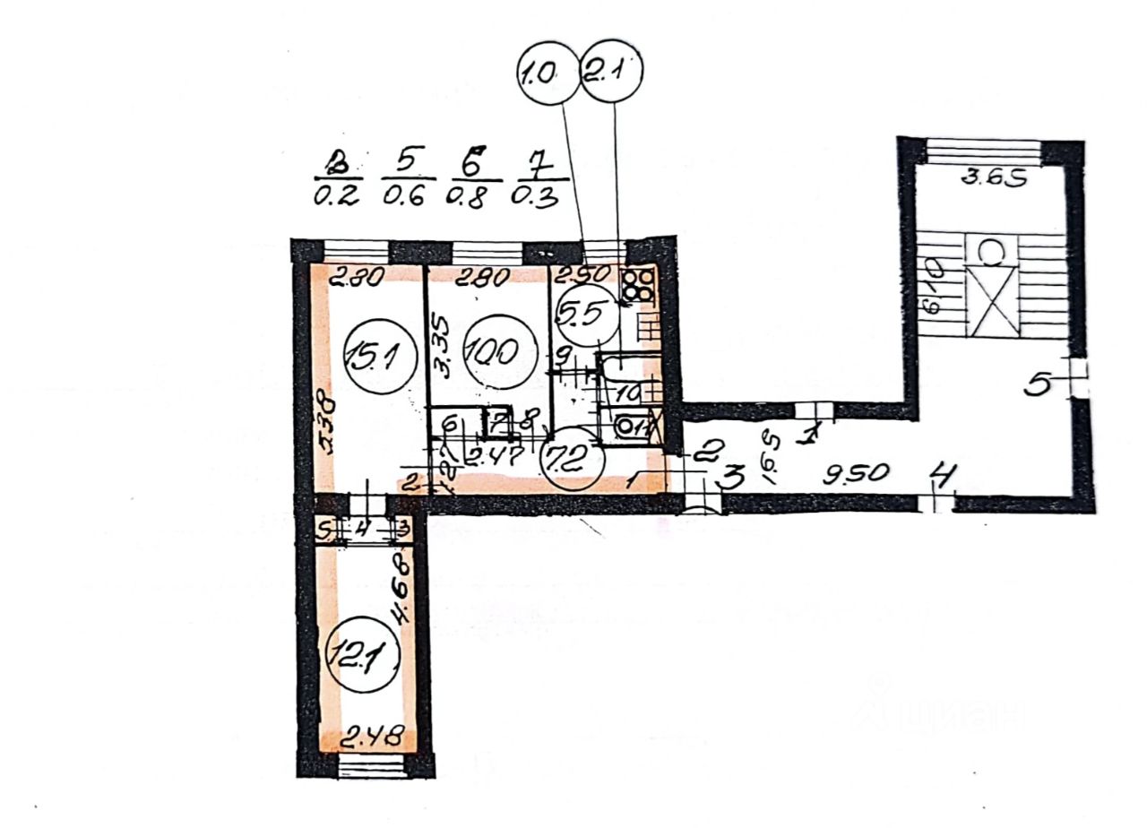 Продается3-комн.квартира,54,9м²