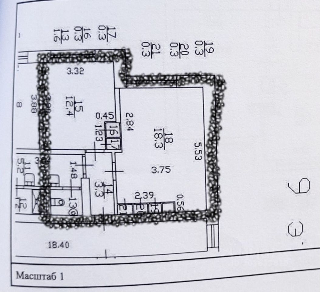 Купить однокомнатную квартиру 37м² ул. Маршала Говорова, 8, Санкт-Петербург  - база ЦИАН, объявление 303633810