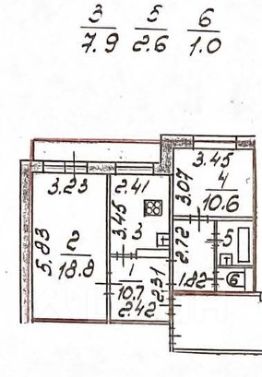 2-комн.кв., 53 м², этаж 7