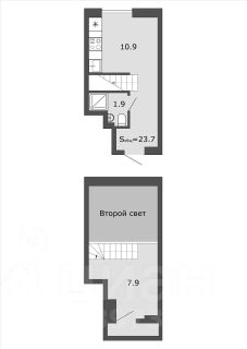 апарт.-студия, 26 м², этаж 3