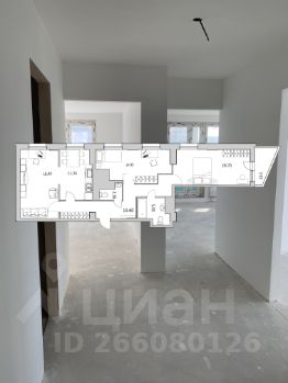 3-комн.кв., 95 м², этаж 21