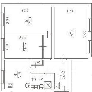 Продается3-комн.квартира,75,9м²