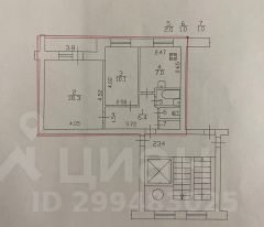 2-комн.кв., 46 м², этаж 5