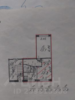 2-комн.кв., 42 м², этаж 1