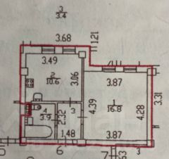 1-комн.кв., 35 м², этаж 1