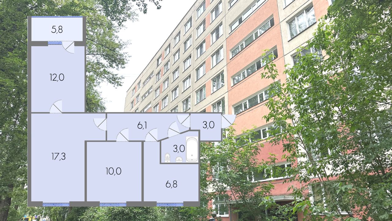 Купить 3-комнатную квартиру на улице Турку в Санкт-Петербурге, продажа  трехкомнатных квартир во вторичке и первичке на Циан. Найдено 25 объявлений