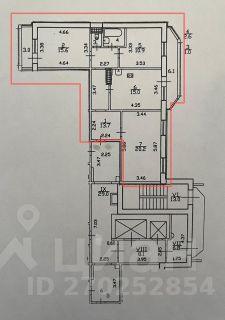 3-комн.кв., 79 м², этаж 2