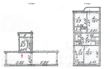 3-комн.кв., 72 м², этаж 10